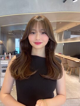 ロンドルーチェ 心斎橋(Lond luce) エアリーロングピンクブラウン【心斎橋/髪質改善】