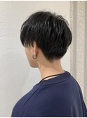 ツーブロック　マッシュショート　メンズカット　韓国風　人気
