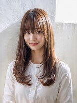 ミュウ(MYU) ★くびレイヤーエモージュふんわりカール艶髪アッシュ