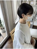 耳掛けショートヘア/ショートボブ