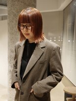 ネロ フタコタマガワ(NERO FUTAKOTAMAGAWA)&nbsp;【酒井　麻里】ボブ ダブルカラー オレンジ