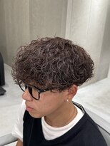 ホワイト(WHITE)&nbsp;波巻きパーマ/波巻きスパイラル/メンズパーマ