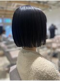 ボブ×ブルーブラック
