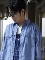 キーダ(KEEDA)&nbsp;黒髪×メンズパーマ/大人ニュアンスパーマ/メンズカット