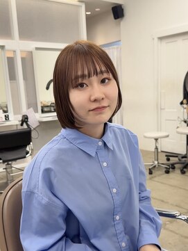 クリアーオブヘアー 池下店(clear OF HAIR) 丸みボブ×ベージュカラー