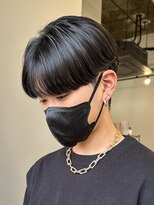 シースルーマッシュナチュラルマッシュメンズ韓国ツーブロック