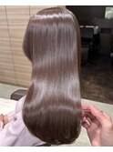 髪質改善カラーで作る上品なブラウンカラー♪