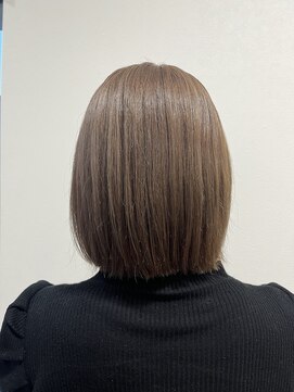 ホーミーキョウト(Homey Kyoto) ＊切りっぱなしボブ×ミルクティーグレージュ＊