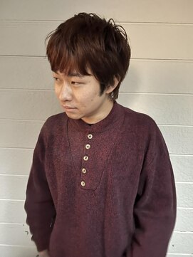 ロビー(LOBBY) brown red × Matching cut