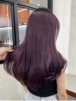 ニコ トウキョウ 渋谷(nico TOKYO)&nbsp;ダブルカラーチェリーレッドピンクブラウン韓国レイヤーロング