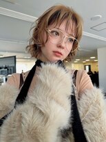 トゥコ(tuco)&nbsp;ボブウルフ　透け感カラー　顔まわりレイヤー　ローライト