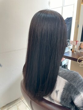 髪質改善/顔周りレイヤーカット/グレージュ[千葉/千葉駅]