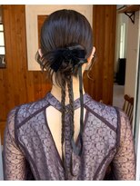 ガーランド (Garland)&nbsp;【人気！】カチモリヘア 結婚式 お呼ばれ まとめ髪 三つ編み