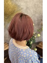 ジュラク(JURAKU)&nbsp;フラミンゴピンクカラー×マニッシュボブ