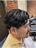 MENS HAIR/毛流れパーマ/ニュアンスパーマ/オールバックパーマ