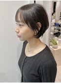 大人かわいい髪質改善カラー小顔コンパクトショートボブ