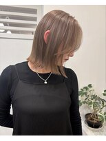 ヴィア 京都烏丸(Via)&nbsp;10代20代30代/ミルクティーベージュ/髪質改善/ボブ/ハイトーン