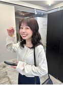 コテ巻き風♪¥柔らかいミディアムパーマ/