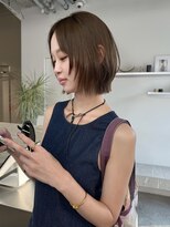 ステン(sten)&nbsp;透明感ミルクティーベージュボブ