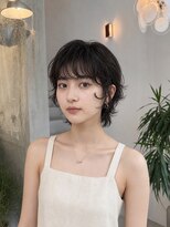 エレナ バイ アルテフィーチェ(elena by artefice)&nbsp;外ハネボブ前下がりボブレイヤーボブミルクティーグレージュ髪型