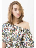 大人可愛い、ナチュラルストレートスタイル