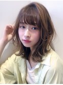 バレイヤージュ武蔵小山ツヤ感ノーブルふわミディ大人ボブ