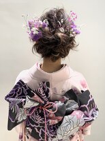 【LA PENSEE】ドライフラワーたっぷりヘアセット