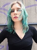 アルバム 銀座(ALBUM GINZA) 海外風フェザーウェーブ_ココアブラウンフリンジウェーブ_47702