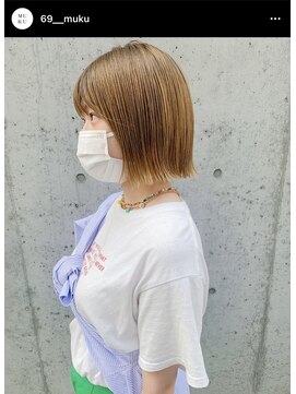 ムク(MUKU) 切りっぱなしボブ