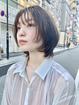 コクーン 銀座(Cocoon) SHUN韓国風ウルフボブ#イメチェン#モード#ダークアッシュ