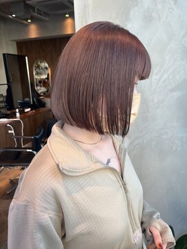 エースハバナ 渋谷(1 HAVANA) パープルベージュ/くすみカラー/透け感/ダブルカラー/小顔ボブ