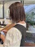 切りっぱなしボブ/大人かわいい/美髪/こなれミディ/カラー/39