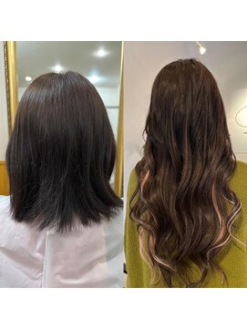 ルーム(Room) #ピンクイヤリングカラーエクステ80本