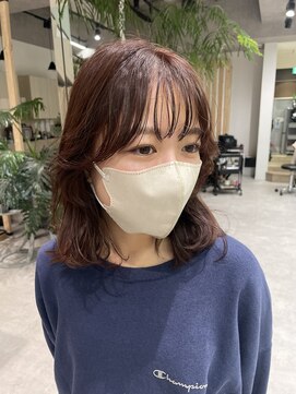 ユニークバイケンジ 町田(unique KENJE) 顔まわりカット ブリーチ無し柔らかカラー