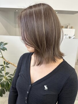 ジルブラン(JIL BLAN) ハイライトバレイヤージュダブルカラー20代30代40代グレージュ