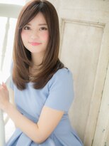 クオーレ ヘア アンジュ 水戸店(CUORE HAIR ange)&nbsp;水戸/髪質改善/インナーグレージュ/ピンクベージュ/前髪c