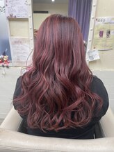 ロジーリリーヘアーズ(Rosy Lily hair's) 白髪ぼかし　ピンクブラウン