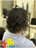 メンズパーマx縦落ちスパイラル
