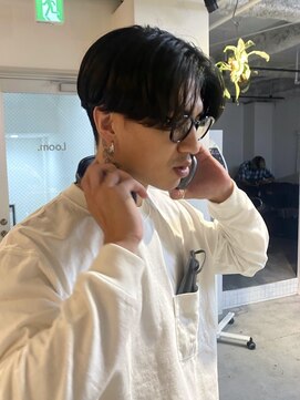 ルーム(Loom.) メンズ韓国風刈り上げマッシュ