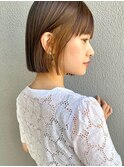切りっぱなしボブ