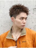 スパイキーショートスパイキーパーマメンズショート