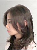 やわらかベージュ☆ミディアムレイヤー