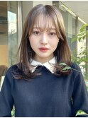 ワンカールレイヤー 顔周りレイヤーカット ブリーチなしイルミナ