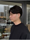 MEN'SHAIRウルフカルマパーマメンズショートイージーパーマ