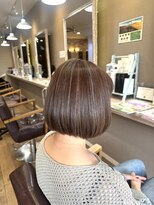 ヘアーメイクロージー 八軒店 (HAIR MAKE ROSY)&nbsp;大人ショート細めハイライト白髪ぼかしくすみカラー40代50代