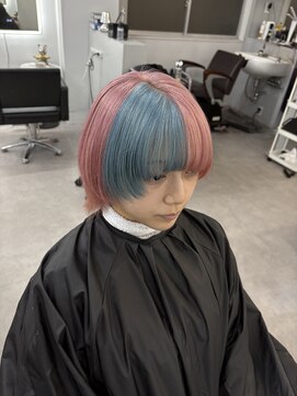 シェイロ(Cielro) 【ホワイトピンク×ポイント水色】SAKI