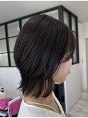 レイヤーボブ/くびれレイヤー/レイヤーカット/ラベンダーカラー