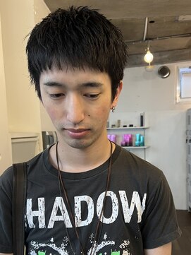 バイフィフス 原宿/表参道(by fifth) 原宿ベリーショートメンズパーマスパイキーショートダウンバング