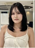 レイヤーカット髪質改善カラートリートメント顔まわり2wayバング