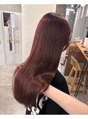 ＊暖色カラー＊ブリーチなしレッドブラウン＊